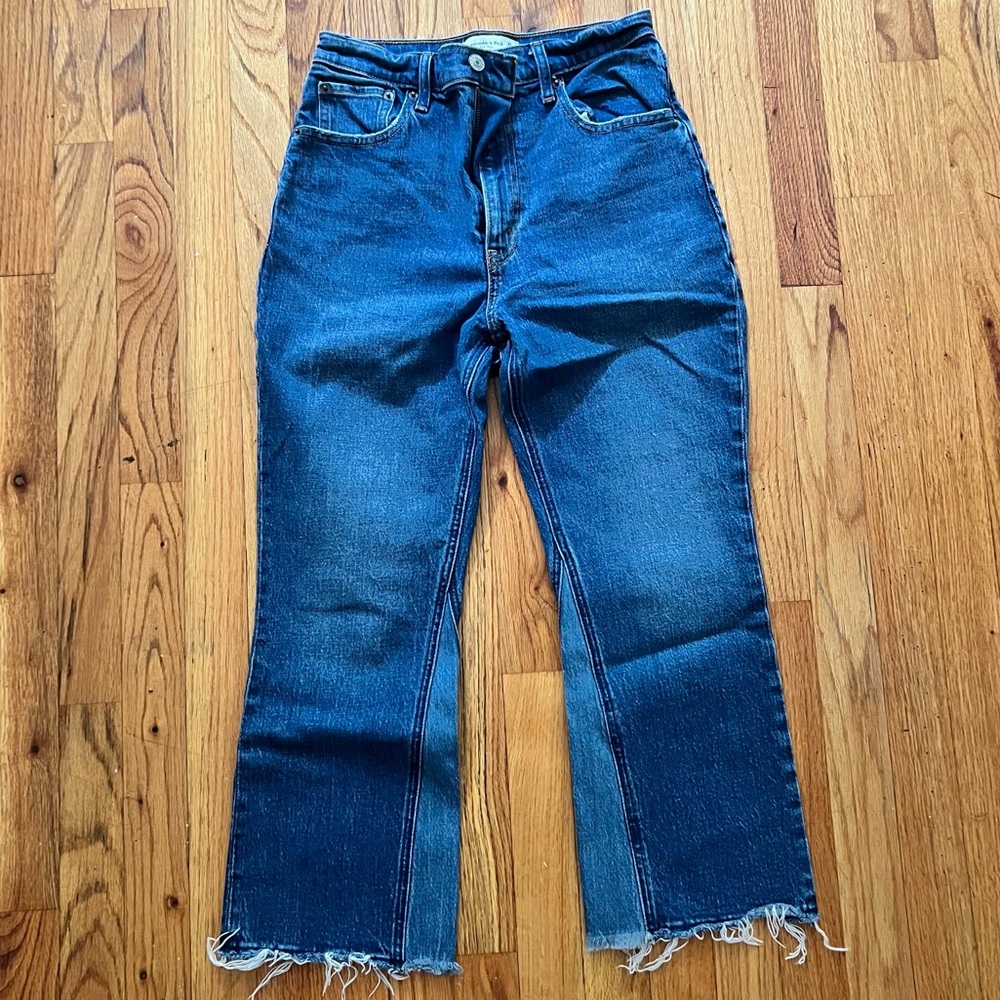 Abercrombie Kick Flare Ultra High Rise Jeans